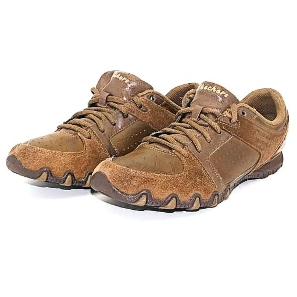 Skechers Brown Leather Casual Shoes Style #48912